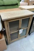 Timber framed twin glazed door cabinet