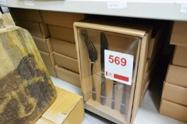 15 x cutlery sets (Black)