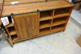 Timber framed re-engineered sideboard with sliding door