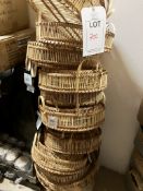 Quantity of wicker trays