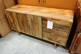 Surya large sideboard, 145 x 45 x 75cm, mango clear lacquer, boxed and unopened (please note: