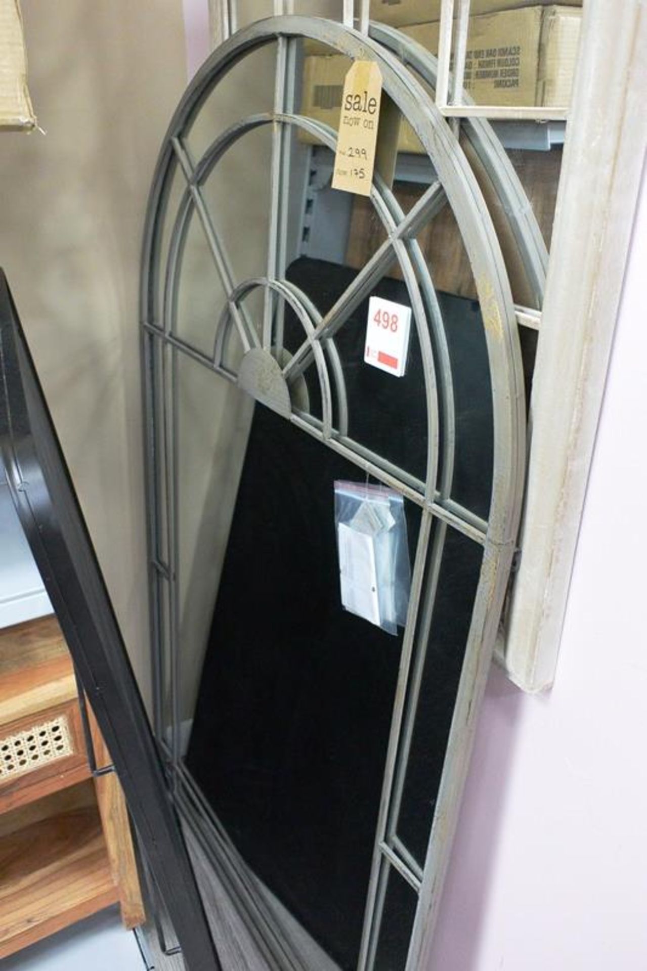 Wall mountable arched top mirror approx 1600 x 900mm approx retail price £175