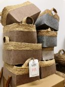 Quantity of felt baskets