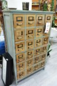 Timber frame 2 cupboard/9 drawer storage unit