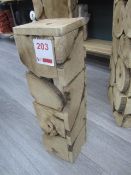 Wood log plant plinth/storage box