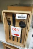 6 x cutlery sets (Black)