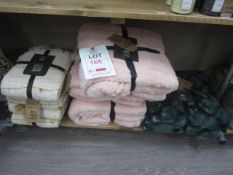 Qty of home textiles, throws