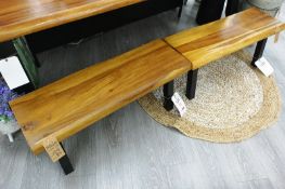 Two Suar Wood benches
