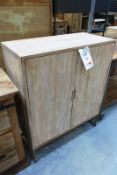 Timber framed two door cabinet