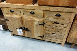 Timber frame 2 door/multi drawer sideboard