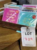 Box of assorted greeting cards