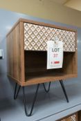 Casablanca wood effect laminate, single drawer lamp table