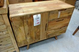 Scandi mango wood small sideboard