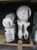 Asstd wood sculptured aboriginal figures