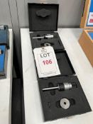 Two Bowers micrometers, 5/16 - 3/8", 3/8-1/2",