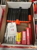 Assorted tooling in one tote box