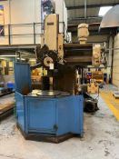Webster & Bennett 48' vertical turning and boring machine, no plate, with tooling on bench,