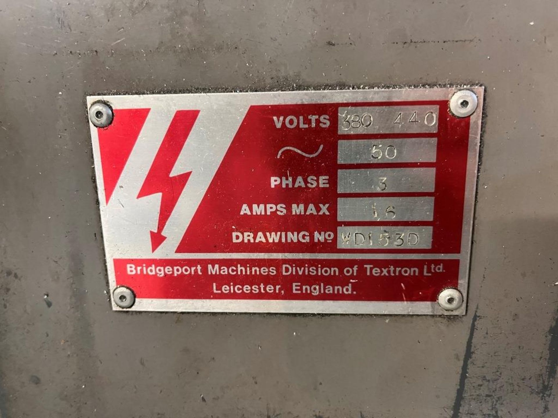 Bridgeport Series 1 2HP universal tilt head milling machine, Please note: A work Method Statement - Bild 4 aus 7