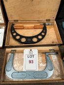 Two outside micrometers, 8-9", 9-10"