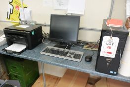 Dell Vostro desktop PC, service tag 12207915541, flat screen monitor, keyboard, mouse and Samsung SC