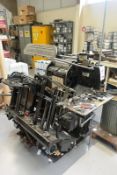 Original Heidelberg platen type cutting and creasing press, serial no. 138280E, 34 x 26cm platen