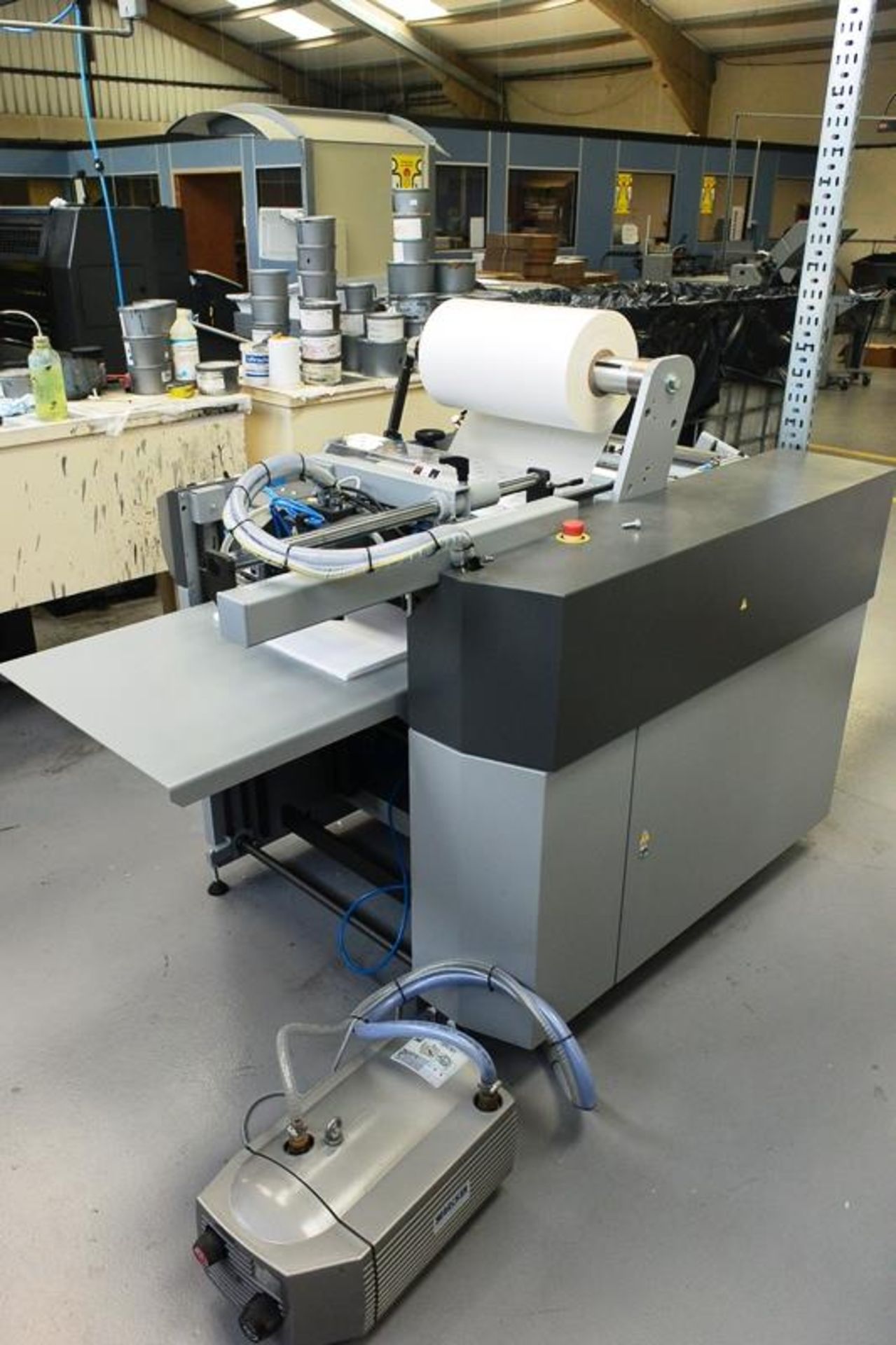 Komfi Delta 52 reel feed thermal laminating machine, serial no. 2DLS664 (2017 - installed 2018), - Image 6 of 11