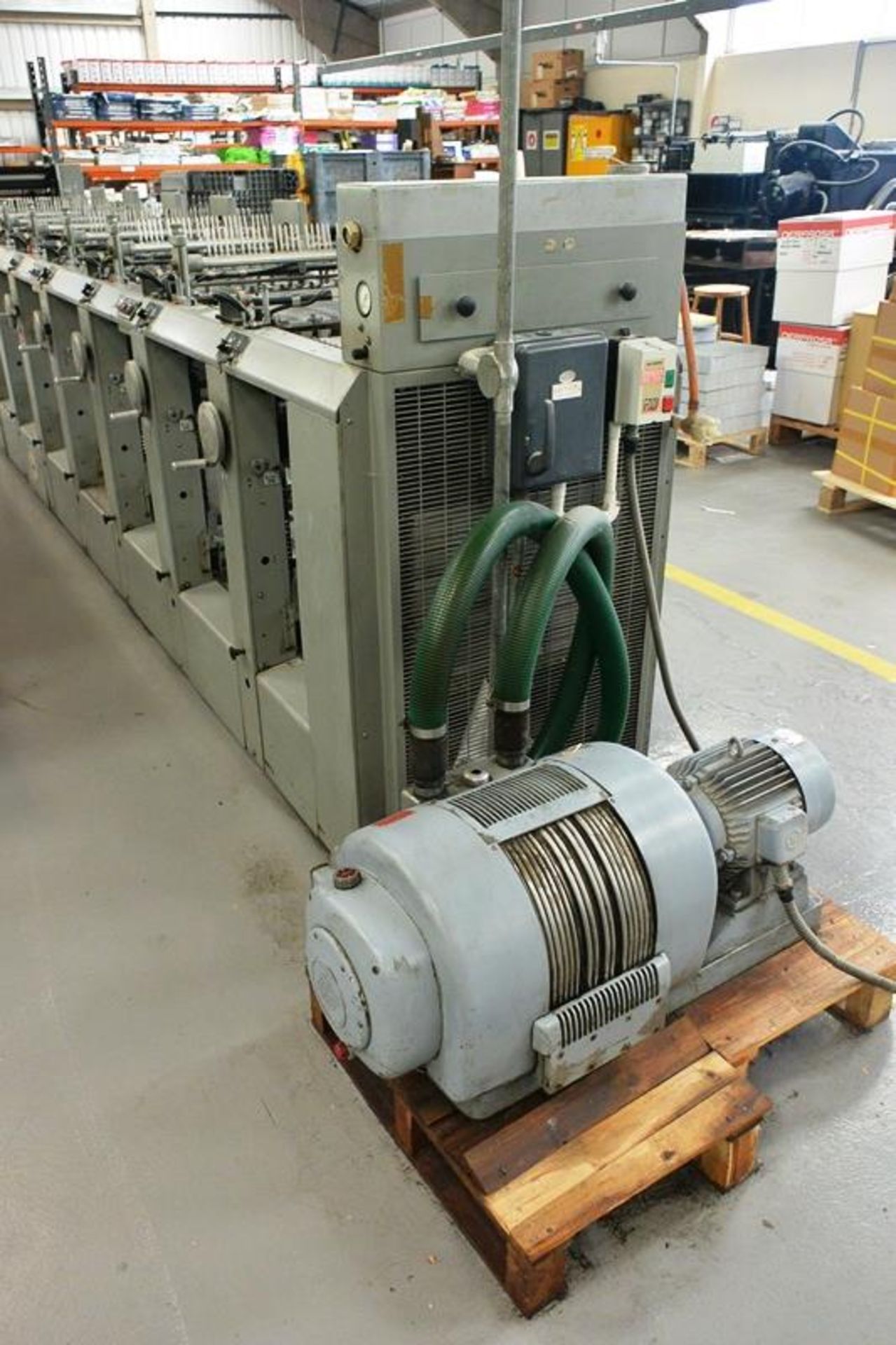 Didde-Glasser Speed-Klect 7 station collator machine, model no. 715AGN5L, serial no. EIG274, - Image 3 of 11