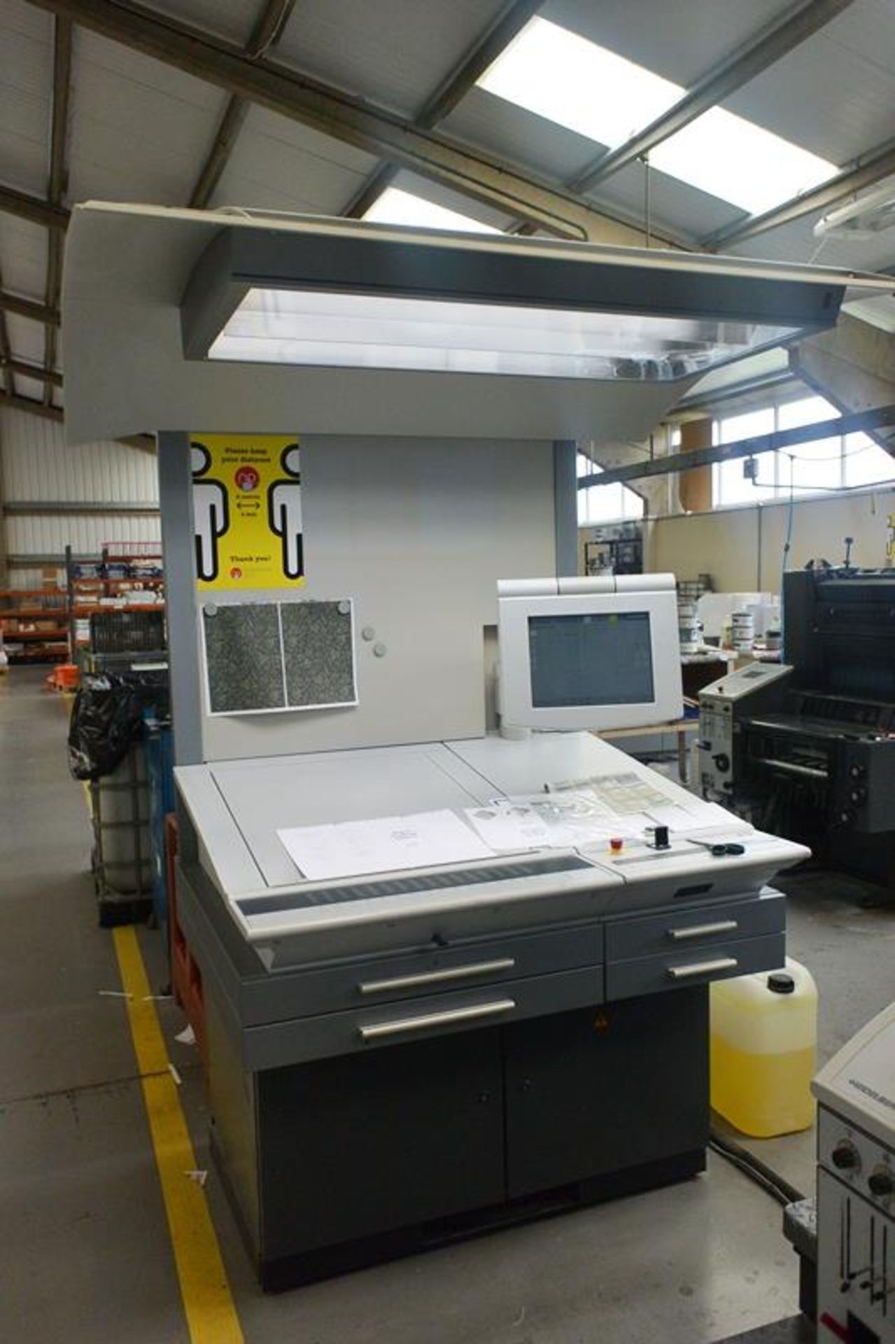 Heidelberg Speedmaster five colour lithographic offset printing press, model SM-52-5, serial no. - Image 3 of 15