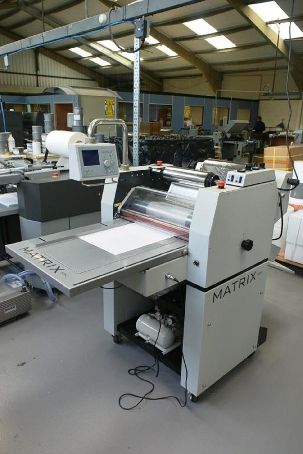 Matrix 530 reel feed continuous single sided laminating machine, model MX-530P, serial no. 1312- - Image 3 of 7