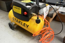 Stanley 1.5 HP mini compressor, 24 litre air receiver, 8 bar capacity