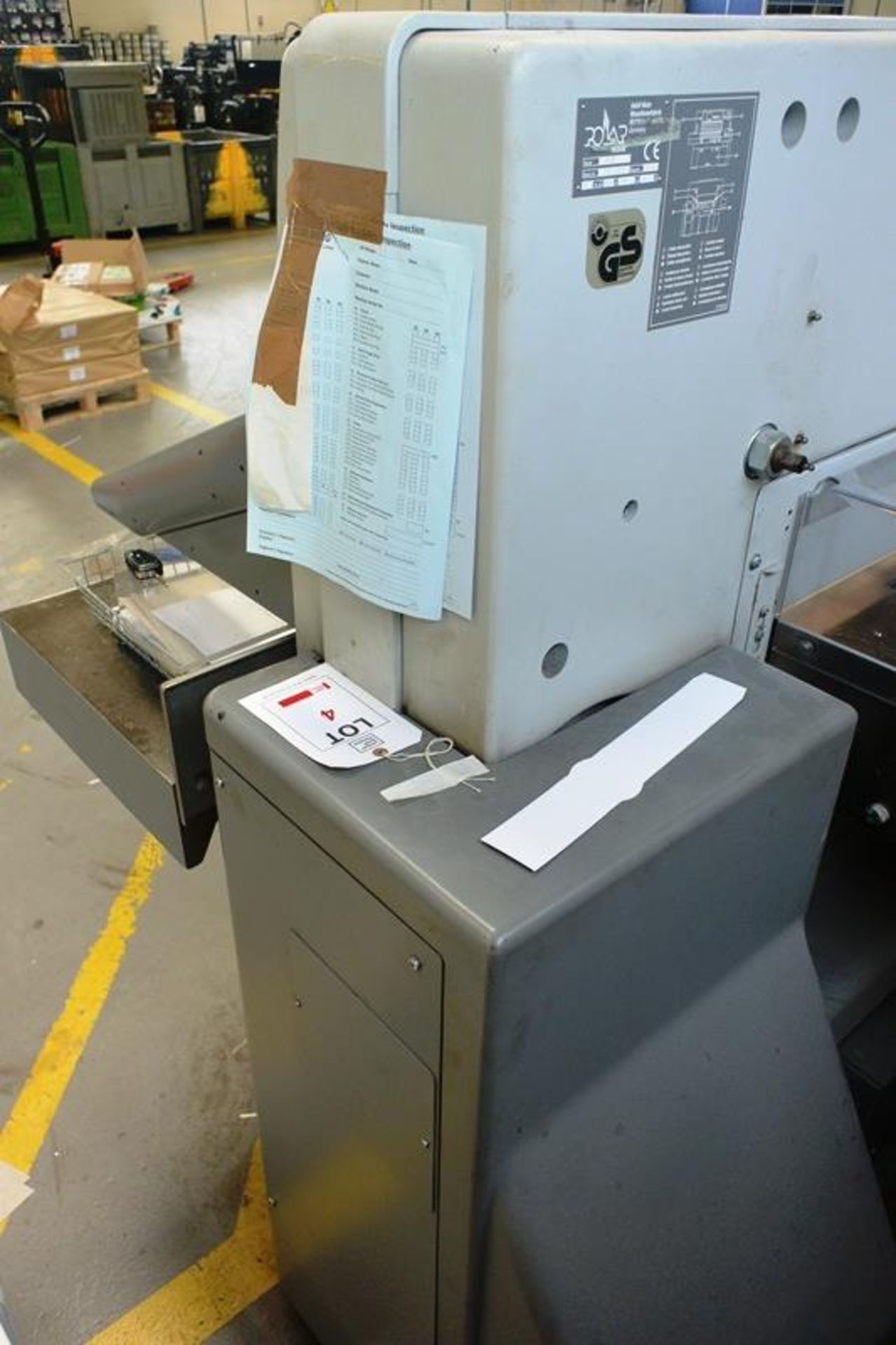 Polar 92X paper power guillotine, serial no. 7511312 (2005), 920mm width capacity, computer control, - Image 5 of 8