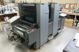 Heidelberg Speedmaster two colour lithographic offset printing press, model SM-52-2, serial no.