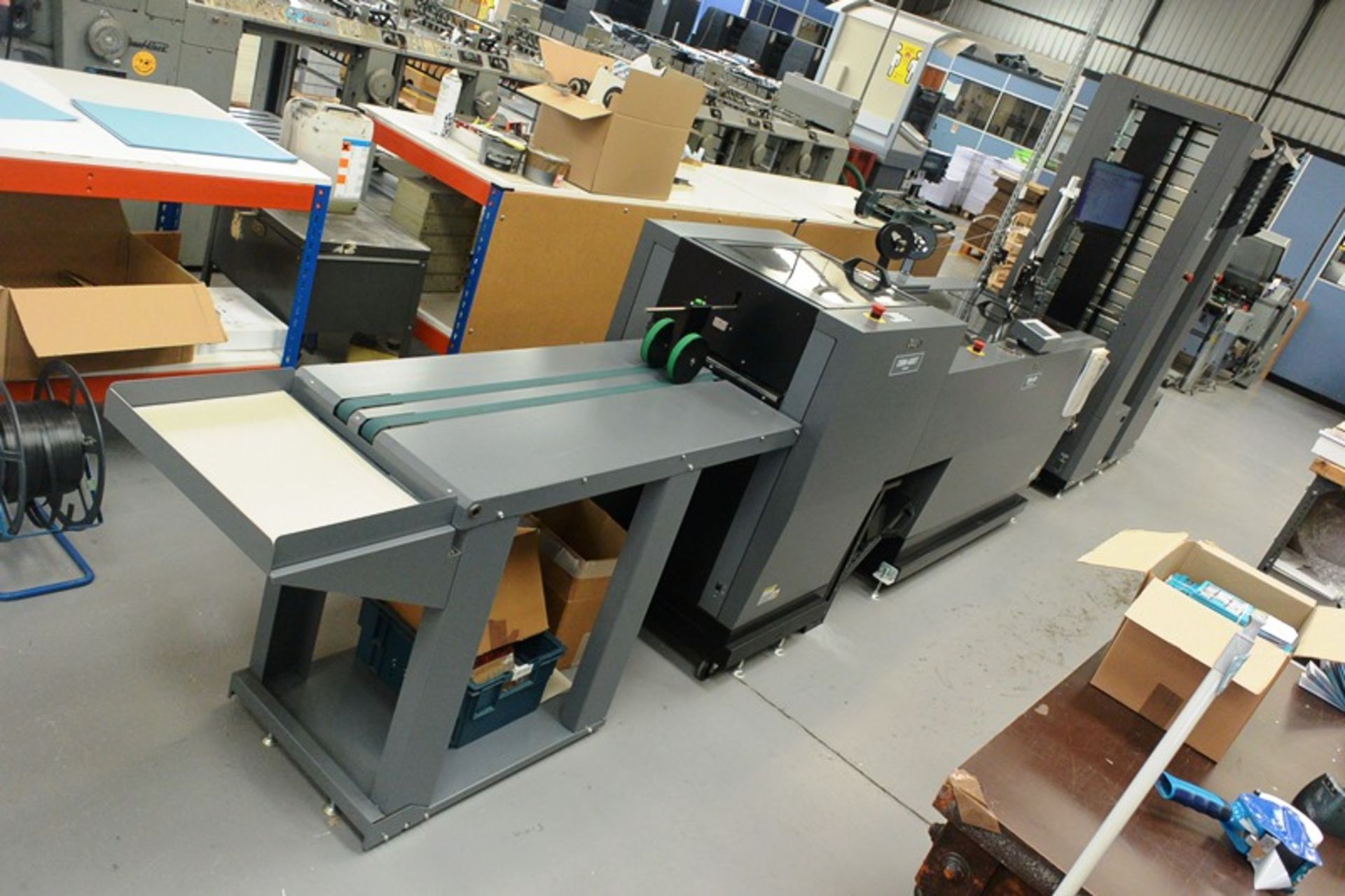 Duplo booklet maker, including infeed belt conveyor, model DBM-LSW, serial no. 150700891, DBM-600T - Image 4 of 25