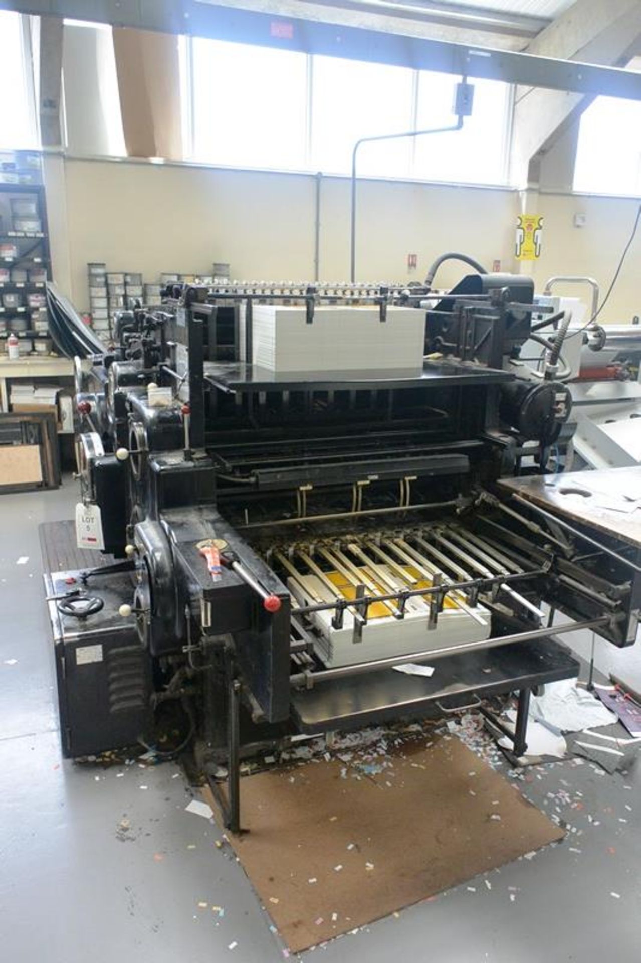 Original Heidelberg cylinder cutting and creasing press, serial no. SBB31451, 57 x 82cm (Please - Image 3 of 9