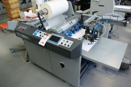 Komfi Delta 52 reel feed thermal laminating machine, serial no. 2DLS664 (2017 - installed 2018),