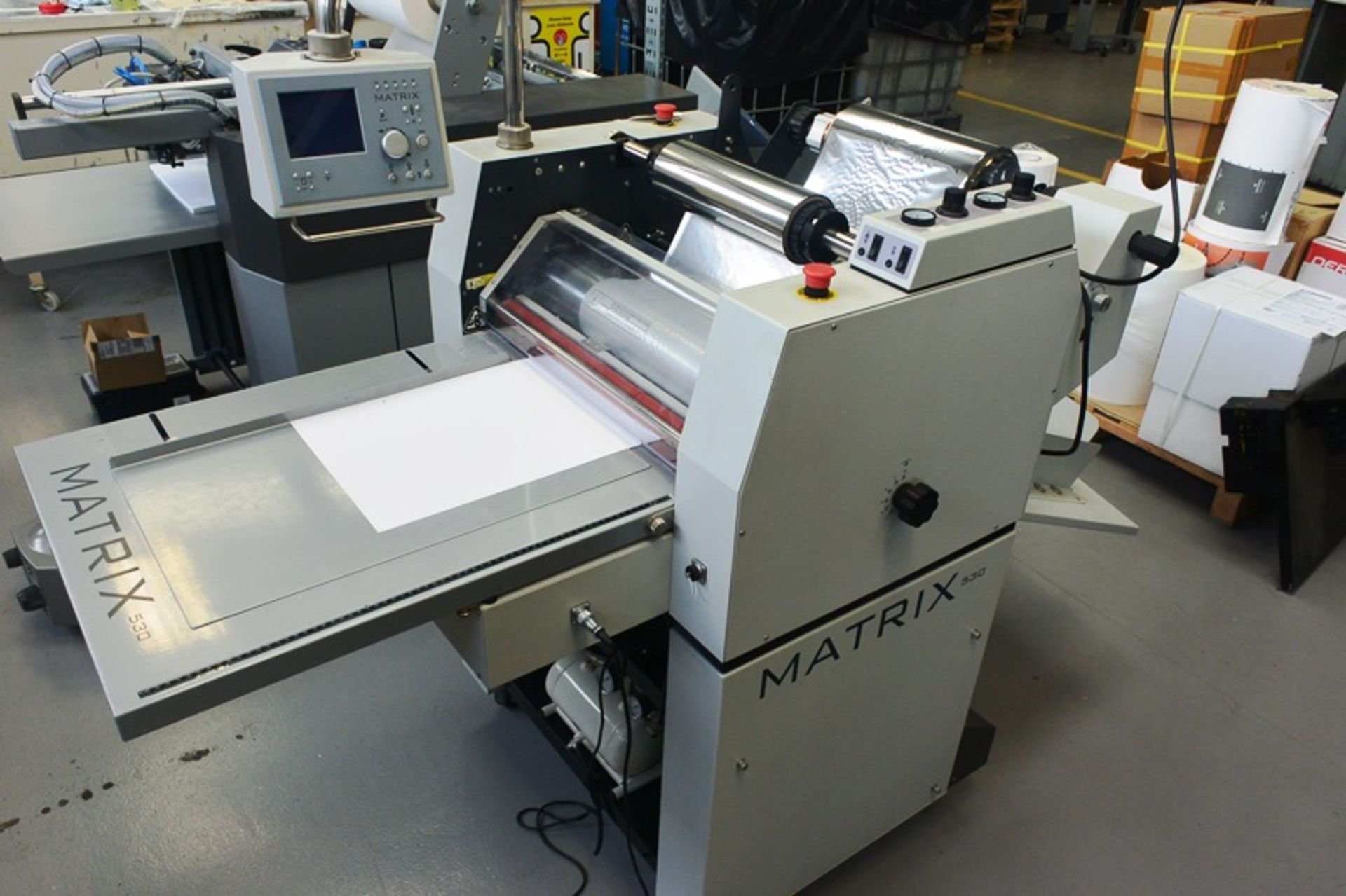 Matrix 530 reel feed continuous single sided laminating machine, model MX-530P, serial no. 1312- - Image 4 of 7