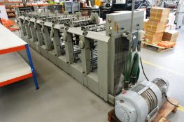 Didde-Glasser Speed-Klect 7 station collator machine, model no. 715AGN5L, serial no. EIG274,