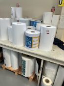 Approx thirty part rolls of thermal laminating film