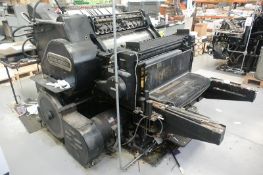 Original Heidelberg cylinder cutting and creasing press, serial no. SBB31451, 57 x 82cm (Please