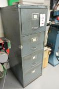 Steel 4 drawer filing cabinet