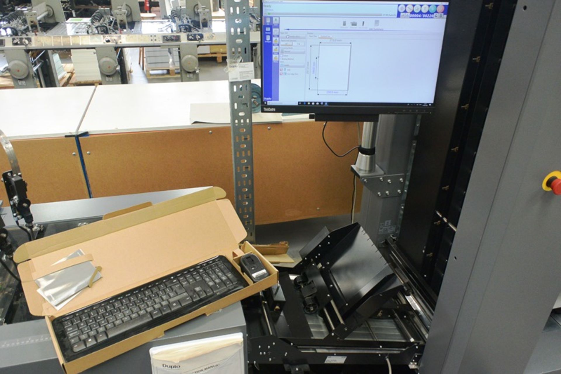 Duplo booklet maker, including infeed belt conveyor, model DBM-LSW, serial no. 150700891, DBM-600T - Image 15 of 25