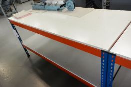 Adjustable boltless workbench, approx 1830 x 760mm