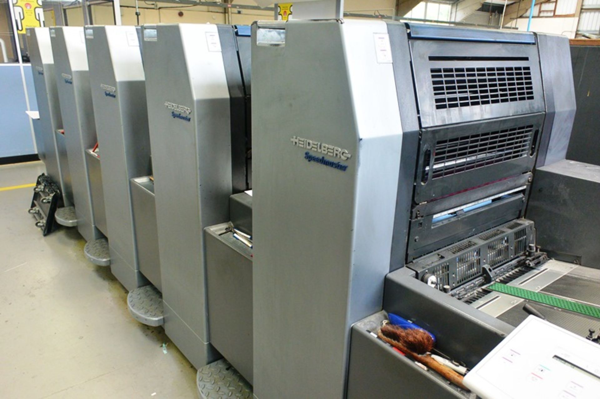 Heidelberg Speedmaster five colour lithographic offset printing press, model SM-52-5, serial no. - Image 8 of 15