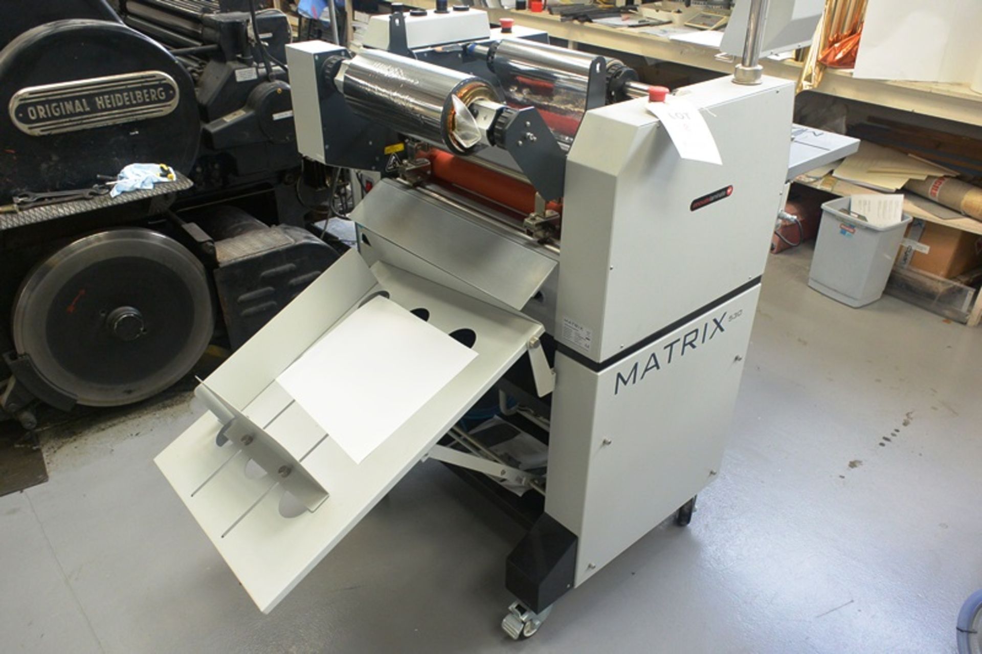 Matrix 530 reel feed continuous single sided laminating machine, model MX-530P, serial no. 1312- - Image 2 of 7