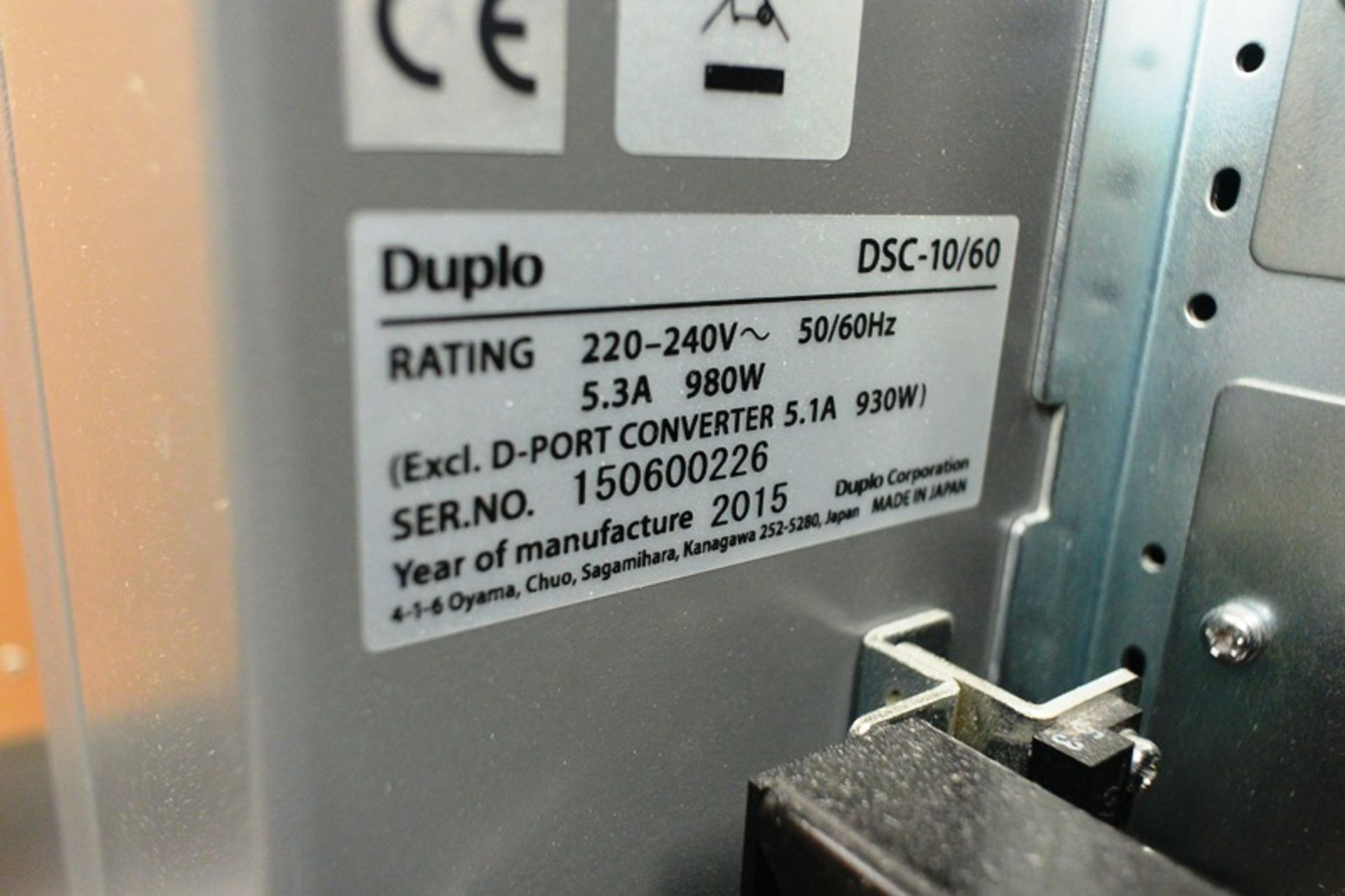 Duplo booklet maker, including infeed belt conveyor, model DBM-LSW, serial no. 150700891, DBM-600T - Image 19 of 25