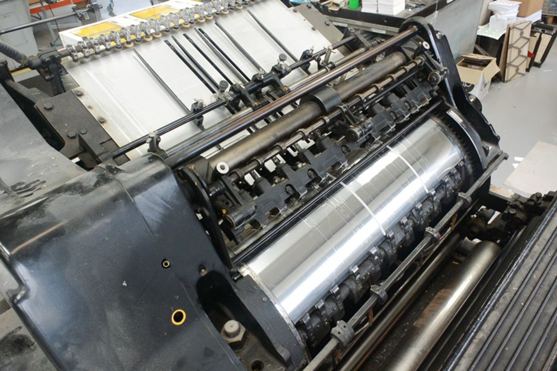 Original Heidelberg cylinder cutting and creasing press, serial no. SBB31451, 57 x 82cm (Please - Image 9 of 9