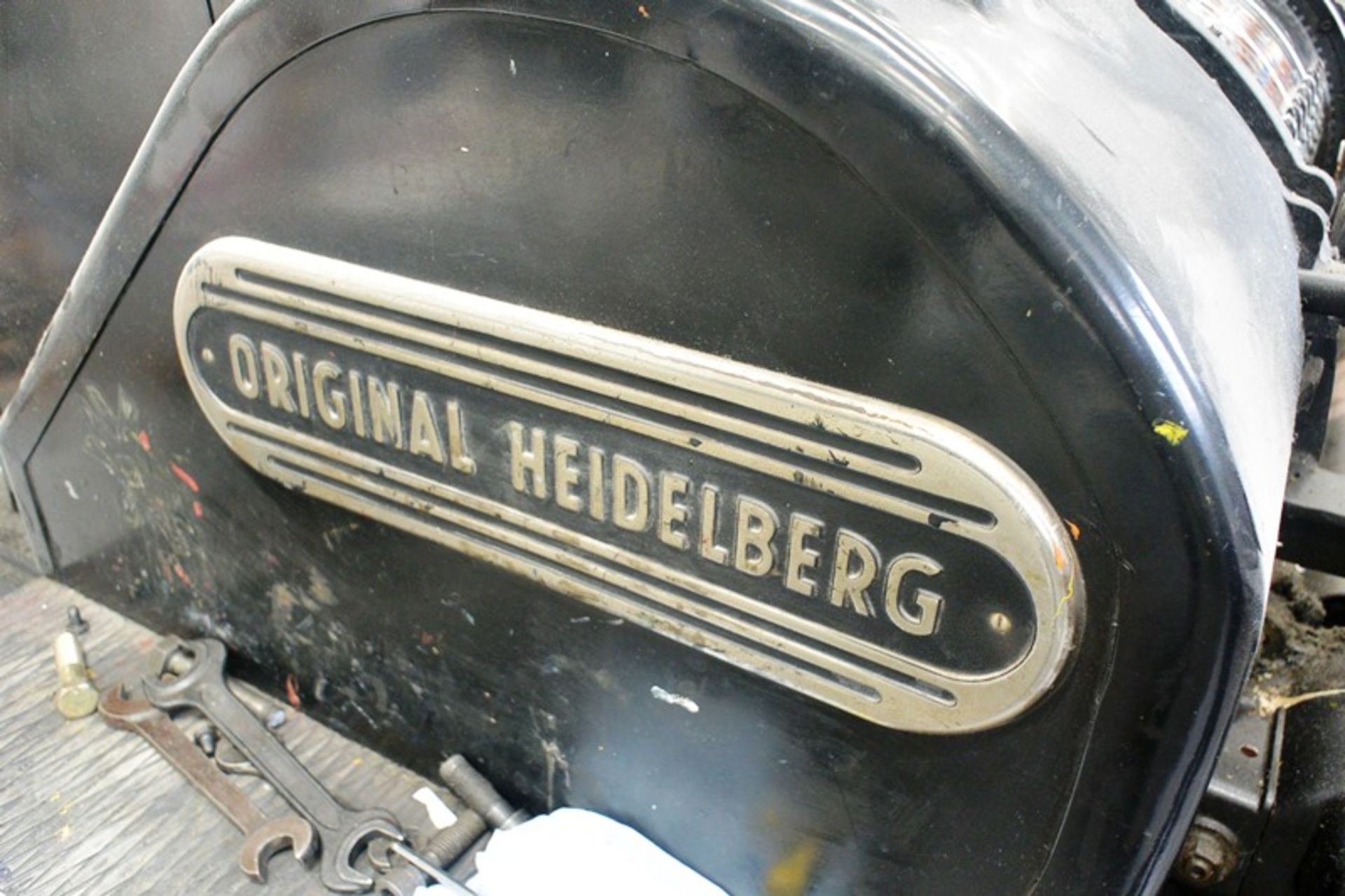 Original Heidelberg cylinder cutting and creasing press, serial no. SBB31451, 57 x 82cm (Please - Image 7 of 9