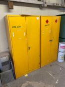 2x2 door yellow flammable metal cupboard