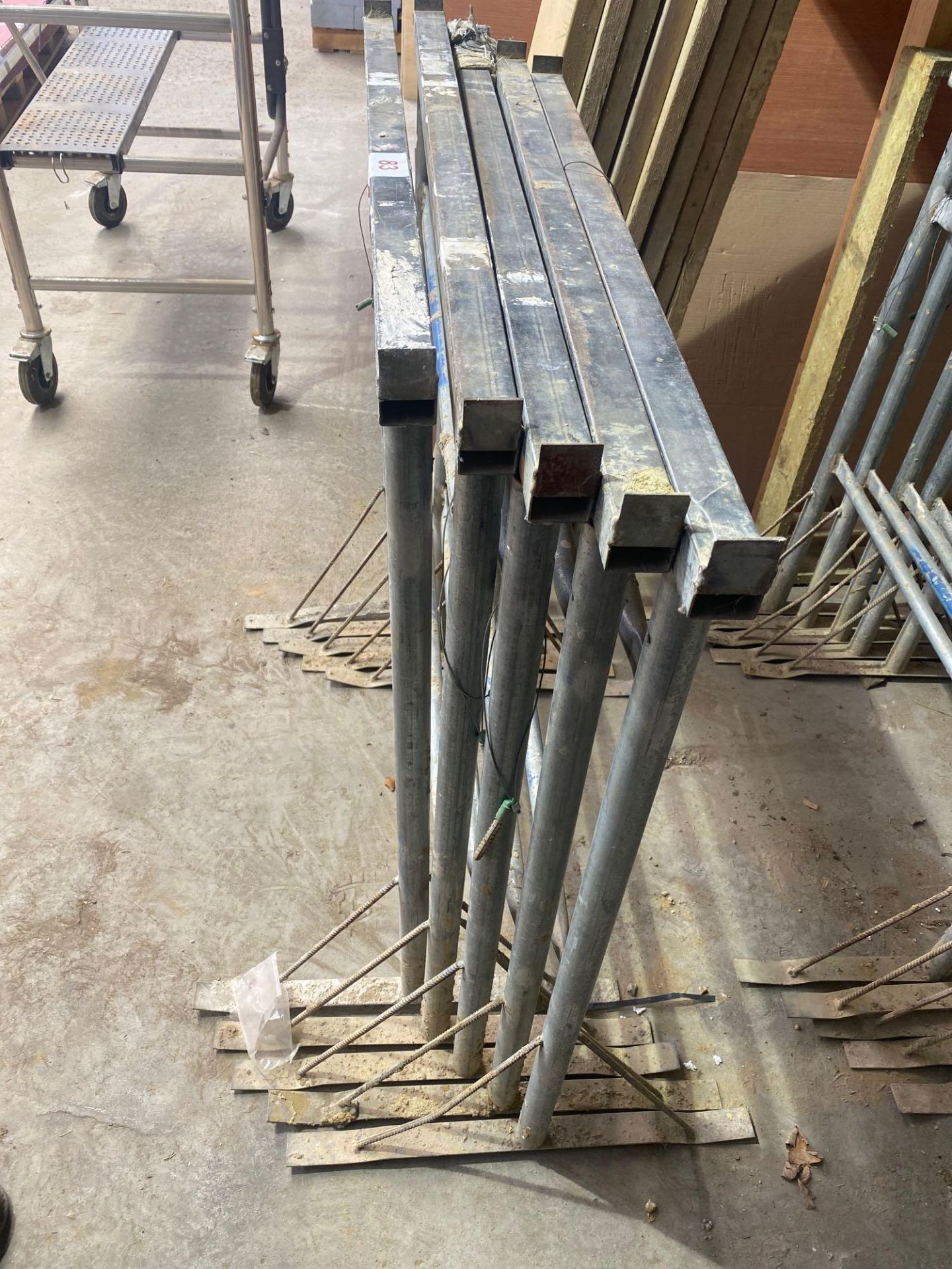 5 Metal height adjustable trestles - Image 2 of 2