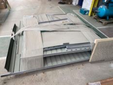 Metal flatpack outdoor shed as lotted